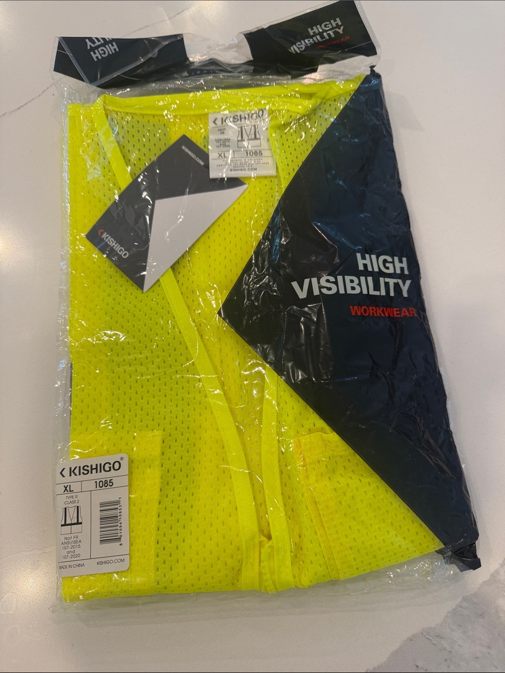 High Visibility Yellow Safety Vest - Men’s Workwear